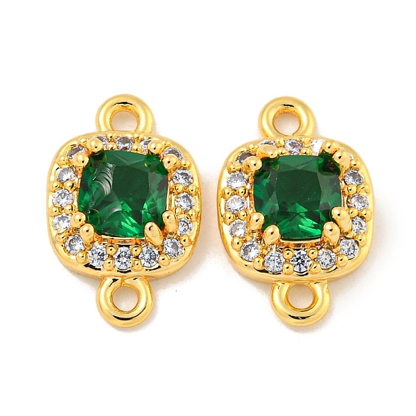 PandaHall Brass Pave Clear & Green Cubic Zirconia Connector Charms, Square Links, Real 18K Gold Plated, 14x9x4mm, Hole: 1.4mm Brass+Cubic...
PandaHall Brass Pave Clear & Green Cubic Zirconia Connector Charms, Square Links, Real 18K Gold Plated, 14x9x4mm, Hole: 1.4mm Brass+Cubic...