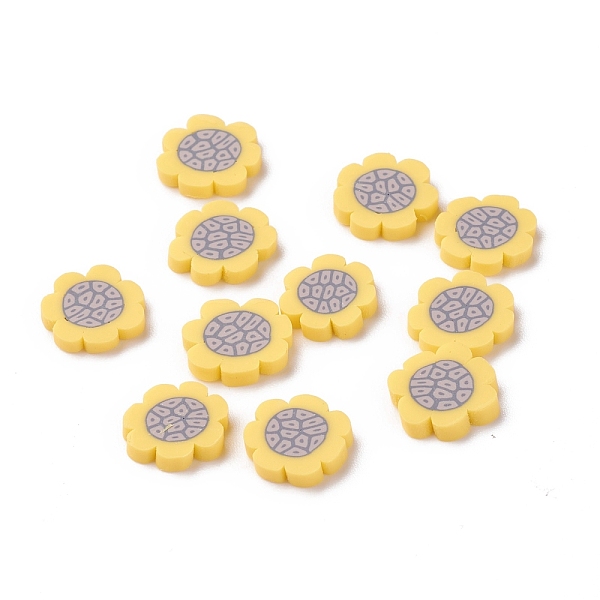 PandaHall Handmade Polymer Clay Cabochons, for Nail Art Decoration, Sunflower, Gold, 10~12x2mm, about 2000pcs/500g Polymer Clay Flower Gold
PandaHall Handmade Polymer Clay Cabochons, for Nail Art Decoration, Sunflower, Gold, 10~12x2mm, about 2000pcs/500g Polymer Clay Flower Gold