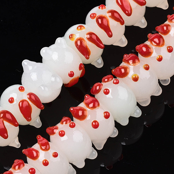 PandaHall Handmade Bumpy Lampwork Beads Strands, Rabbit, FireBrick, 14.5~16x10x14~15mm, Hole: 1mm, about 45pcs/strand, 17.32 inch~17.72 inch..., Red
PandaHall Handmade Bumpy Lampwork Beads Strands, Rabbit, FireBrick, 14.5~16x10x14~15mm, Hole: 1mm, about 45pcs/strand, 17.32 inch~17.72 inch..., Red