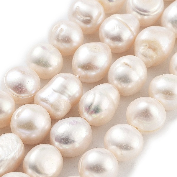PandaHall Natural Cultured Freshwater Pearl Beads Strands, Two Sides Polished, Grade 4A+, Snow, 9~10mm, Hole: 0.7mm, about 17~18pcs/strand..., White
PandaHall Natural Cultured Freshwater Pearl Beads Strands, Two Sides Polished, Grade 4A+, Snow, 9~10mm, Hole: 0.7mm, about 17~18pcs/strand..., White