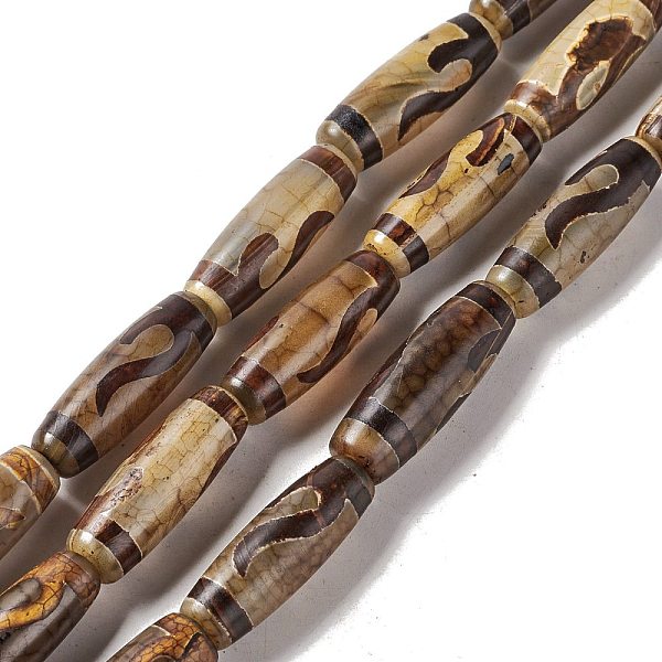PandaHall Tibetan Style dZi Beads Strands, Natural & Dyed Agate Beads, Rice, Ruyi Pattern, 28.5~30x10mm, Hole: 2.5mm, about 10pcs/strand...
PandaHall Tibetan Style dZi Beads Strands, Natural & Dyed Agate Beads, Rice, Ruyi Pattern, 28.5~30x10mm, Hole: 2.5mm, about 10pcs/strand...