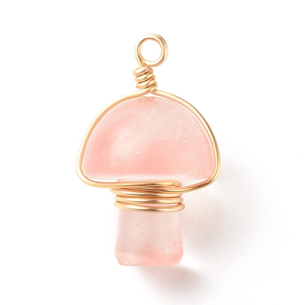 PandaHall Cherry Quartz Glass Pendants, with Real 18K Gold Plated Eco-Friendly Copper Wire Wrapped, Mushroom, 28~32x16~17x16~17mm, Hole: 3mm...
PandaHall Cherry Quartz Glass Pendants, with Real 18K Gold Plated Eco-Friendly Copper Wire Wrapped, Mushroom, 28~32x16~17x16~17mm, Hole: 3mm...
