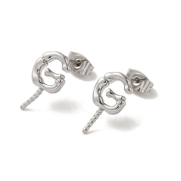 PandaHall Brass Stud Earrings Findings, Letter G, for Half Drilled Beads, Platinum, 15.5x8mm, Pin: 11x0.8mm and 1mm Brass Letter G
PandaHall Brass Stud Earrings Findings, Letter G, for Half Drilled Beads, Platinum, 15.5x8mm, Pin: 11x0.8mm and 1mm Brass Letter G