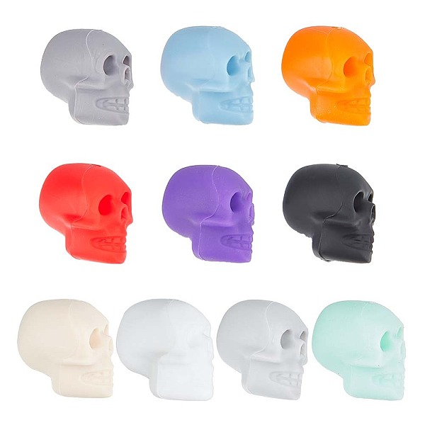 PandaHall GOMAKERER 20 Pcs 10 Colors Silicone Focal Beads, Skull Silicone Beads Halloween Theme Rubber Beads Loose Spacer Beads for Beaded..., Multicolor
PandaHall GOMAKERER 20 Pcs 10 Colors Silicone Focal Beads, Skull Silicone Beads Halloween Theme Rubber Beads Loose Spacer Beads for Beaded..., Multicolor