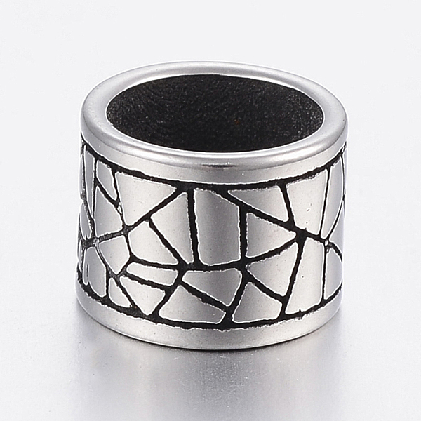 PandaHall 304 Stainless Steel Beads, Large Hole Beads, Column, Antique Silver, 11x8mm, Hole: 8.5mm 304 Stainless Steel Column
PandaHall 304 Stainless Steel Beads, Large Hole Beads, Column, Antique Silver, 11x8mm, Hole: 8.5mm 304 Stainless Steel Column