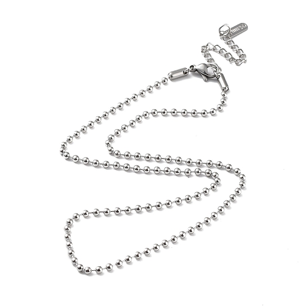 PandaHall 304 Stainless Steel Ball Chain Necklace, Stainless Steel Color, 15.94 inch(40.5cm) 304 Stainless Steel
PandaHall 304 Stainless Steel Ball Chain Necklace, Stainless Steel Color, 15.94 inch(40.5cm) 304 Stainless Steel