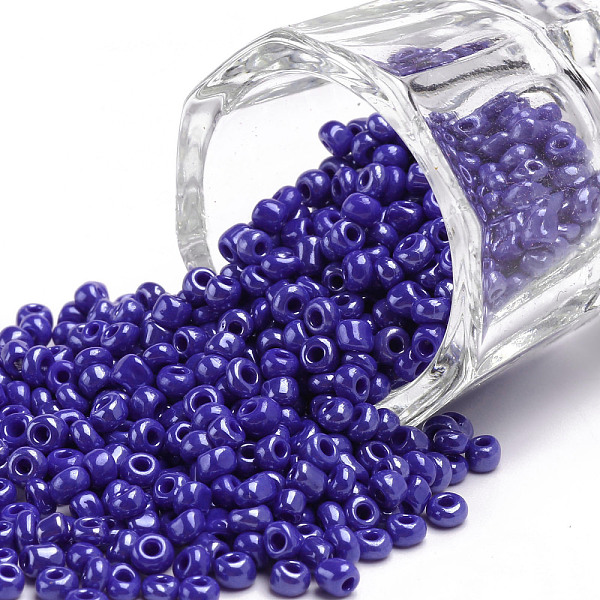 PandaHall 8/0 Glass Seed Beads, Opaque Colors Lustered, Round, Round Hole, Blue, 8/0, 3mm, Hole: 1mm, about 1111pcs/50g, 50g/bag...
PandaHall 8/0 Glass Seed Beads, Opaque Colors Lustered, Round, Round Hole, Blue, 8/0, 3mm, Hole: 1mm, about 1111pcs/50g, 50g/bag...