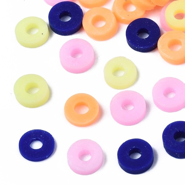 PandaHall Handmade Polymer Clay Beads, Heishi Beads, Disc/Flat Round, Mixed Color, 4x0.5~1.5mm, Hole: 1.5mm, about 66600pcs/1000g Polymer..., Multicolor
PandaHall Handmade Polymer Clay Beads, Heishi Beads, Disc/Flat Round, Mixed Color, 4x0.5~1.5mm, Hole: 1.5mm, about 66600pcs/1000g Polymer..., Multicolor