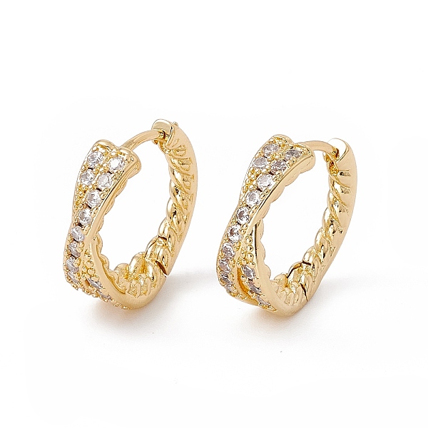 PandaHall Cubic Zirconia Criss Cross Hoop Earrings, Real 18K Gold Plated Brass Jewelry for Women, Cadmium Free & Nickel Free & Lead Free..., Clear
PandaHall Cubic Zirconia Criss Cross Hoop Earrings, Real 18K Gold Plated Brass Jewelry for Women, Cadmium Free & Nickel Free & Lead Free..., Clear