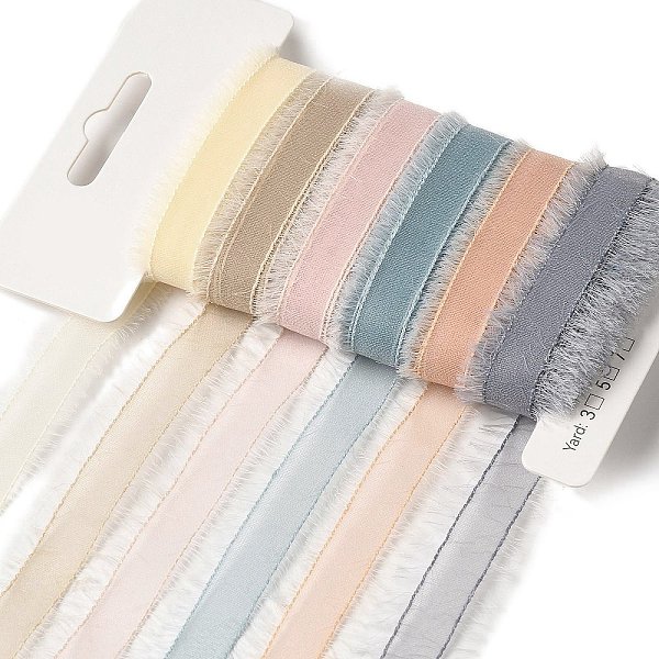 PandaHall Polyester and Nylon Raw Edged Ribbon Sets, for Bowknot Making, Gift Wrapping, Mixed Color, 3/8 inch(9~11mm), about 5.00 Yards..., Multicolor
PandaHall Polyester and Nylon Raw Edged Ribbon Sets, for Bowknot Making, Gift Wrapping, Mixed Color, 3/8 inch(9~11mm), about 5.00 Yards..., Multicolor