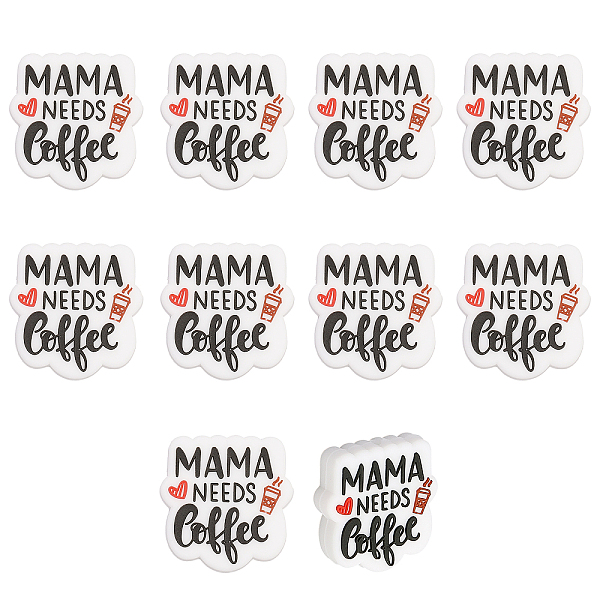 PandaHall CHGCRAFT Word Mama Needs Coffee Silicone Beads, DIY Nursing Necklaces and Bracelets Making, Chewing Pendants For Teethers, White...
PandaHall CHGCRAFT Word Mama Needs Coffee Silicone Beads, DIY Nursing Necklaces and Bracelets Making, Chewing Pendants For Teethers, White...