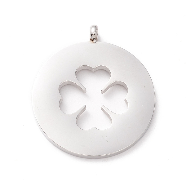 PandaHall 304 Stainless Steel Pendants, Flat Round with Clover, Stainless Steel Color, 28.5x25x4mm, Hole: 2.5mm 304 Stainless Steel Flat...
PandaHall 304 Stainless Steel Pendants, Flat Round with Clover, Stainless Steel Color, 28.5x25x4mm, Hole: 2.5mm 304 Stainless Steel Flat...