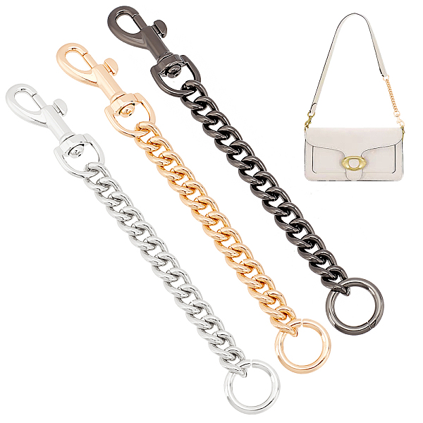 PandaHall WADORN 3Pcs 3 Colors Iron Bag Curb Chains, Bag Strap Extender, with Alloy Swivel Eye Bolt Snap Hook & Jump Ring, Mixed Color...
PandaHall WADORN 3Pcs 3 Colors Iron Bag Curb Chains, Bag Strap Extender, with Alloy Swivel Eye Bolt Snap Hook & Jump Ring, Mixed Color...
