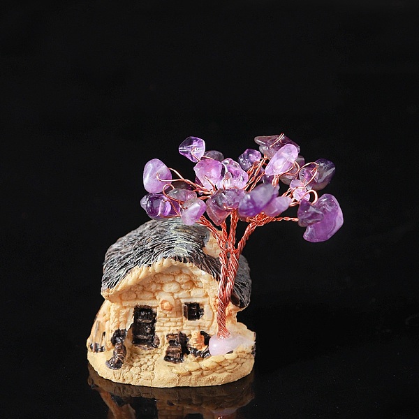 PandaHall Natural Amethyst Chips Tree Decorations, Resin House Base with Copper Wire Feng Shui Energy Stone Gift for Home Office Desktop...
PandaHall Natural Amethyst Chips Tree Decorations, Resin House Base with Copper Wire Feng Shui Energy Stone Gift for Home Office Desktop...