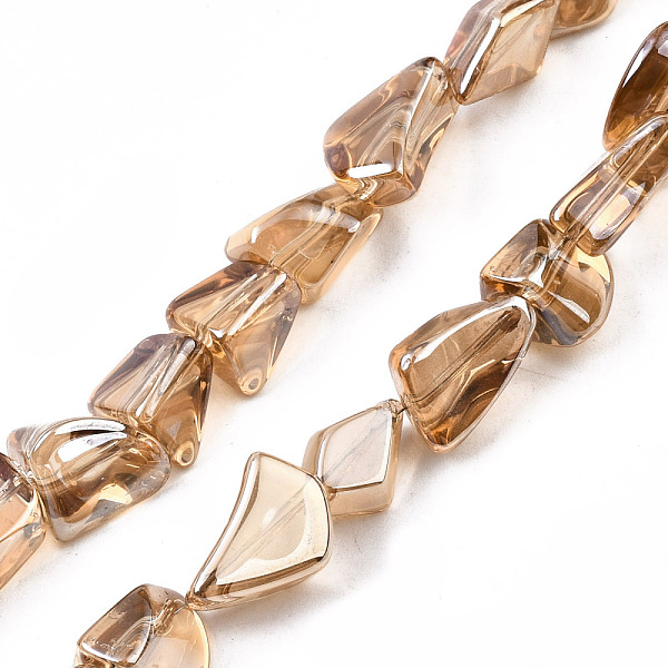 PandaHall Transparent Electroplate Glass Beads Strands, Pearl Luster Plated, Nuggets, Sandy Brown, 6.5~16.5x5.5~11.5x3.5~9.5mm, Hole: 1.2mm...
PandaHall Transparent Electroplate Glass Beads Strands, Pearl Luster Plated, Nuggets, Sandy Brown, 6.5~16.5x5.5~11.5x3.5~9.5mm, Hole: 1.2mm...