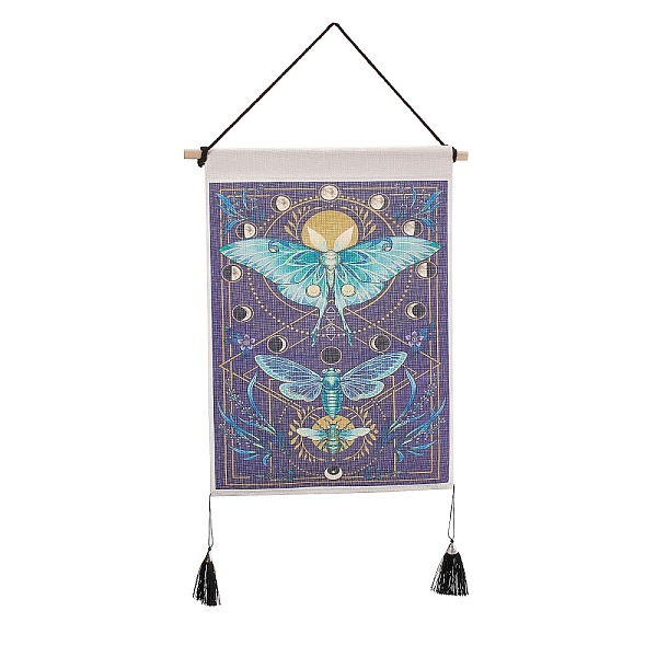PandaHall Bohemia Style Cloth Wall Hanging Tapestry, Vertical Tapestry, with Wood Rod & Iron Traceless Nail & Cord, for Home Decoration...
PandaHall Bohemia Style Cloth Wall Hanging Tapestry, Vertical Tapestry, with Wood Rod & Iron Traceless Nail & Cord, for Home Decoration...