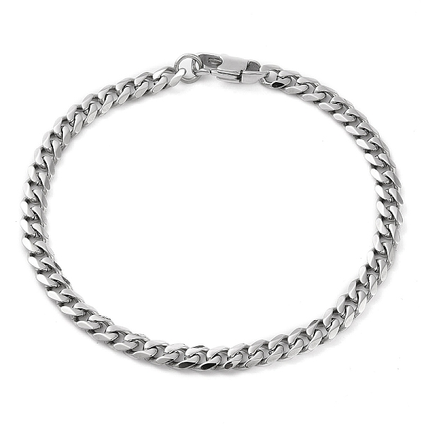 PandaHall 304 Stainless Steel Cuban Link Chain Bracelet, Stainless Steel Color, 8-1/4 inch(20.8cm) 304 Stainless Steel
PandaHall 304 Stainless Steel Cuban Link Chain Bracelet, Stainless Steel Color, 8-1/4 inch(20.8cm) 304 Stainless Steel