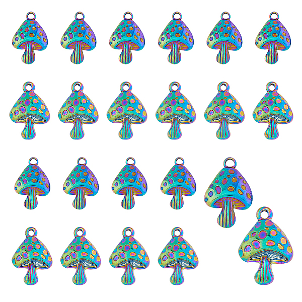 PandaHall DICOSMETIC 20Pcs 2 Style Alloy Pendants, Cadmium Free & Lead Free, Mushroom Shape, Rainbow Color, 23.5~25.5x15.5~17.5x4~5mm, Hole...
PandaHall DICOSMETIC 20Pcs 2 Style Alloy Pendants, Cadmium Free & Lead Free, Mushroom Shape, Rainbow Color, 23.5~25.5x15.5~17.5x4~5mm, Hole...