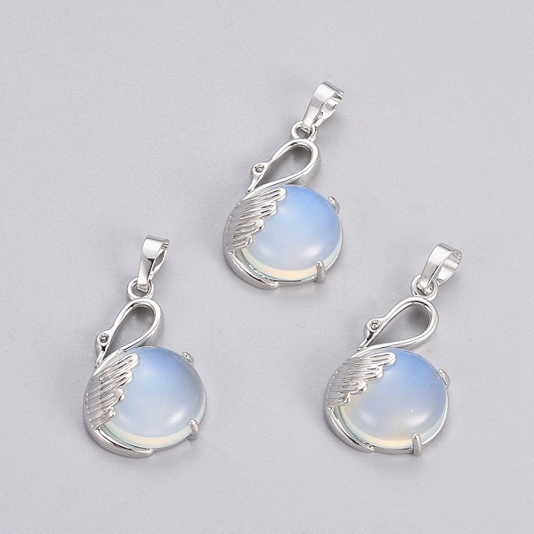 PandaHall Opalite Pendants, with Platinum Tone Brass Findings, Swan, 30.8x18.8x8.5mm, Hole: 7x5mm Opalite Other Animal
PandaHall Opalite Pendants, with Platinum Tone Brass Findings, Swan, 30.8x18.8x8.5mm, Hole: 7x5mm Opalite Other Animal
