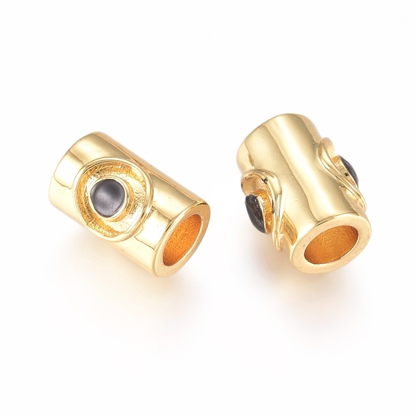 PandaHall Brass Enamel Beads, Column, Golden, Black, 9.5x6.5x6mm, Hole: 3.8mm Brass+Enamel Column Black
PandaHall Brass Enamel Beads, Column, Golden, Black, 9.5x6.5x6mm, Hole: 3.8mm Brass+Enamel Column Black