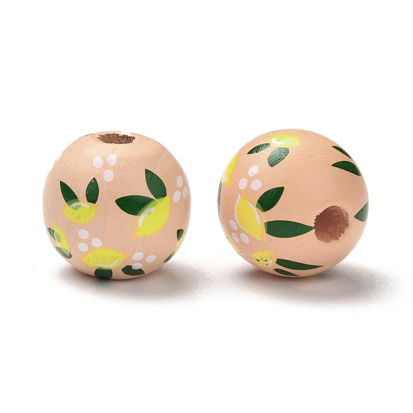 PandaHall Spray Painted Natural Wood Beads, with Lemon Pattern, Colorful, 14.5mm, Hole: 3.5~4mm Wood Round
PandaHall Spray Painted Natural Wood Beads, with Lemon Pattern, Colorful, 14.5mm, Hole: 3.5~4mm Wood Round