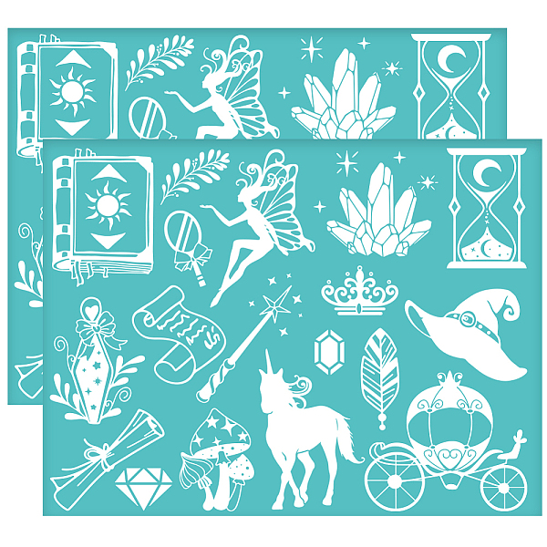 PandaHall Self-Adhesive Silk Screen Printing Stencil, for Painting on Wood, DIY Decoration T-Shirt Fabric, Turquoise, Mixed Shapes...
PandaHall Self-Adhesive Silk Screen Printing Stencil, for Painting on Wood, DIY Decoration T-Shirt Fabric, Turquoise, Mixed Shapes...