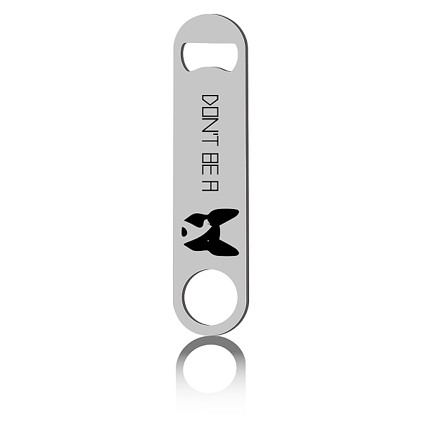 PandaHall 430 Stainless Steel Bottle Openers, Laser Cut, Rectangle, Dog Pattern, Dog, 178x40x2mm Stainless Steel Dog
PandaHall 430 Stainless Steel Bottle Openers, Laser Cut, Rectangle, Dog Pattern, Dog, 178x40x2mm Stainless Steel Dog