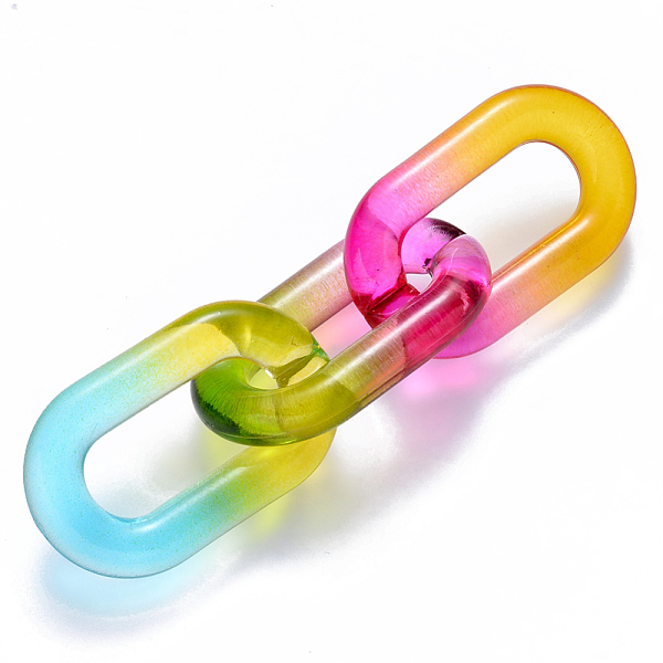 PandaHall Two Tone Transparent Acrylic Linking Rings, Quick Link Connectors, for Cable Chains Making, Oval, Mixed Color, 39x23.5x7mm, Inner..., Multicolor
PandaHall Two Tone Transparent Acrylic Linking Rings, Quick Link Connectors, for Cable Chains Making, Oval, Mixed Color, 39x23.5x7mm, Inner..., Multicolor
