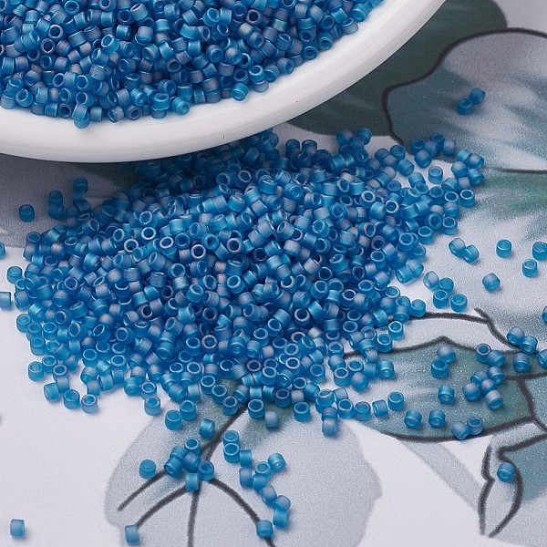 PandaHall MIYUKI Delica Beads Small, Cylinder, Japanese Seed Beads, 15/0, (DBS0862) Matte Transparent Capri Blue AB, 1.1x1.3mm, Hole: 0.7mm..., Cyan
PandaHall MIYUKI Delica Beads Small, Cylinder, Japanese Seed Beads, 15/0, (DBS0862) Matte Transparent Capri Blue AB, 1.1x1.3mm, Hole: 0.7mm..., Cyan