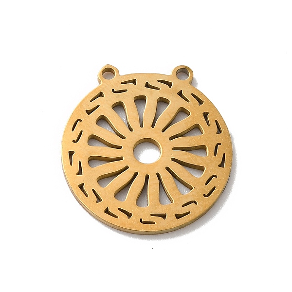 PandaHall Bohemian Style 304 Stainless Steel Pendant, Laser Cut, Flat Round, Golden, 17x16x1.5mm, Hole: 1mm 304 Stainless Steel Flat Round
PandaHall Bohemian Style 304 Stainless Steel Pendant, Laser Cut, Flat Round, Golden, 17x16x1.5mm, Hole: 1mm 304 Stainless Steel Flat Round