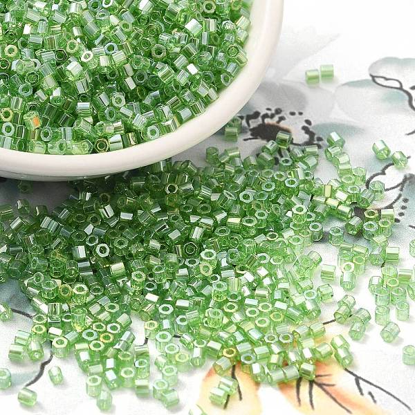 PandaHall Transparent Colours Luster Glass Seed Beads, Hexagon(Two Cut), Lime Green, 2x1.5mm, Hole: 0.9mm Glass
PandaHall Transparent Colours Luster Glass Seed Beads, Hexagon(Two Cut), Lime Green, 2x1.5mm, Hole: 0.9mm Glass
