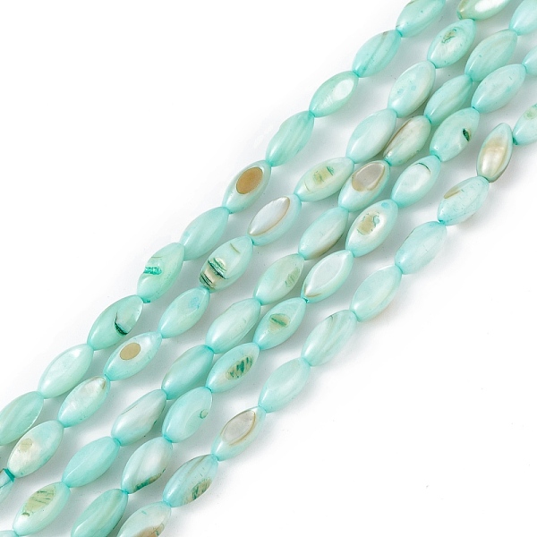 PandaHall Natural Freshwater Shell Dyed Beads Strands, Horse Eye, Medium Aquamarine, 9.5x5mm, Hole: 0.8mm, about 41pcs/strand, 14.96''(38cm)...
PandaHall Natural Freshwater Shell Dyed Beads Strands, Horse Eye, Medium Aquamarine, 9.5x5mm, Hole: 0.8mm, about 41pcs/strand, 14.96''(38cm)...