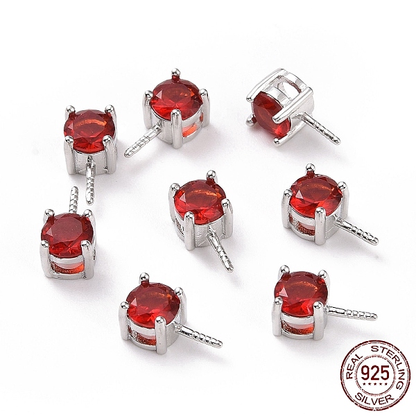 PandaHall Rhodium Plated 925 Sterling Silver Peg Bails, with Cubic Zirconia, Square, Platinum, FireBrick, 9x4x4.5mm, Hole: 2.5x1.5mm, Pin..., Red
PandaHall Rhodium Plated 925 Sterling Silver Peg Bails, with Cubic Zirconia, Square, Platinum, FireBrick, 9x4x4.5mm, Hole: 2.5x1.5mm, Pin..., Red