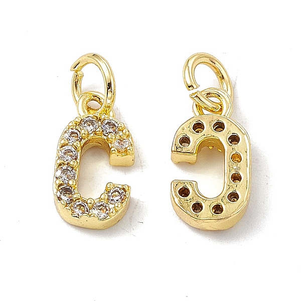 PandaHall Real 18K Gold Plated Brass Micro Pave Clear Cubic Zirconia Charms, with Jump Ring, Letter.C, 11.5x6x2.5mm, Hole: 3.4mm Brass+Cubic...
PandaHall Real 18K Gold Plated Brass Micro Pave Clear Cubic Zirconia Charms, with Jump Ring, Letter.C, 11.5x6x2.5mm, Hole: 3.4mm Brass+Cubic...