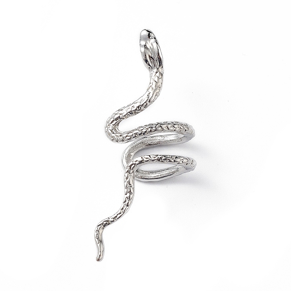 PandaHall Alloy Snake Cuff Earrings, Climber Wrap Around Non Piercing Earrings for Women, Platinum, 42x19x11.5mm Alloy
PandaHall Alloy Snake Cuff Earrings, Climber Wrap Around Non Piercing Earrings for Women, Platinum, 42x19x11.5mm Alloy