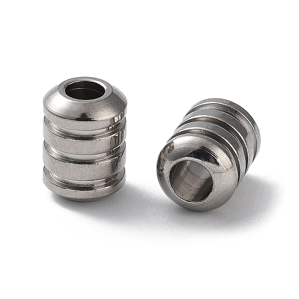 PandaHall 303 Stainless Steel Beads, Grooved Column, Stainless Steel Color, 6x8.2mm, Hole: 2.8mm 303 Stainless Steel Column
PandaHall 303 Stainless Steel Beads, Grooved Column, Stainless Steel Color, 6x8.2mm, Hole: 2.8mm 303 Stainless Steel Column
