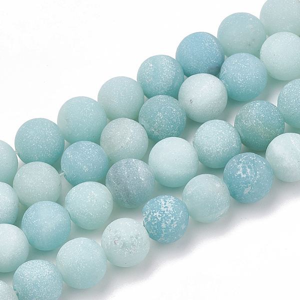 PandaHall Natural Amazonite Beads Strands, Frosted, Grade A, Round, 6mm, Hole: 1mm, about 63pcs/strand, 15.5 inch Amazonite Round
PandaHall Natural Amazonite Beads Strands, Frosted, Grade A, Round, 6mm, Hole: 1mm, about 63pcs/strand, 15.5 inch Amazonite Round