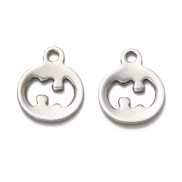 PandaHall 201 Stainless Steel Charms, Laser Cut, Pumpkin, Stainless Steel Color, 11x9.5x1mm, Hole: 1.4mm 201 Stainless Steel Flat Round
PandaHall 201 Stainless Steel Charms, Laser Cut, Pumpkin, Stainless Steel Color, 11x9.5x1mm, Hole: 1.4mm 201 Stainless Steel Flat Round