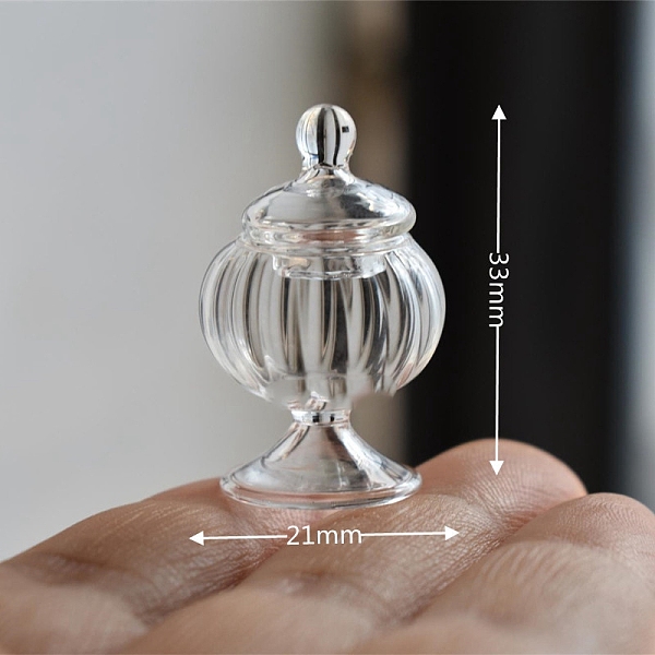 PandaHall Miniature Glass Bottle, with Lid, for Dollhouse Accessories Pretending Prop Decorations, Clear, 21x33mm Glass Bottle Clear
PandaHall Miniature Glass Bottle, with Lid, for Dollhouse Accessories Pretending Prop Decorations, Clear, 21x33mm Glass Bottle Clear