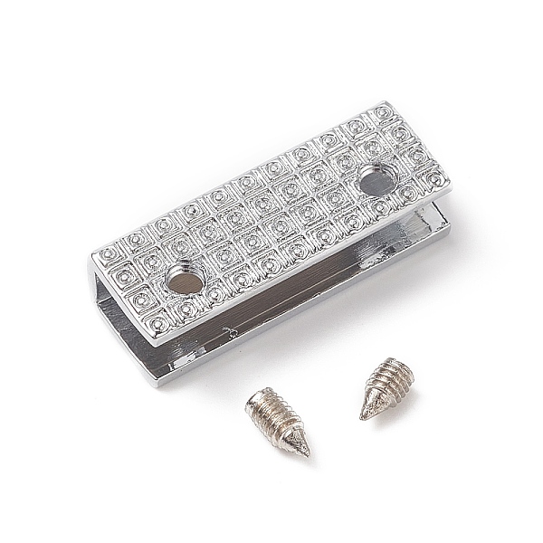 PandaHall Zinc Alloy Bag Corner Protector Edging Frame, with Screw, Rectangle, Platinum, 9x25x7mm, Hole: 2.5mm Alloy
PandaHall Zinc Alloy Bag Corner Protector Edging Frame, with Screw, Rectangle, Platinum, 9x25x7mm, Hole: 2.5mm Alloy