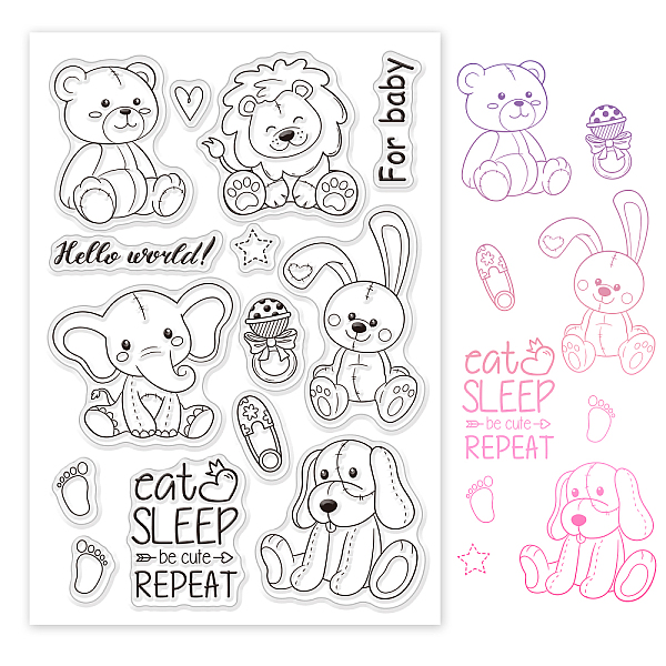 PandaHall PVC Plastic Stamps, for DIY Scrapbooking, Photo Album Decorative, Cards Making, Stamp Sheets, Animal Pattern, 16x11x0.3cm Plastic...
PandaHall PVC Plastic Stamps, for DIY Scrapbooking, Photo Album Decorative, Cards Making, Stamp Sheets, Animal Pattern, 16x11x0.3cm Plastic...