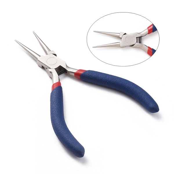 PandaHall Jewelry Pliers, #50 Steel(High Carbon Steel), Round Nose Pliers, with Random Pattern, Ferronickel, Platinum, Midnight Blue...
PandaHall Jewelry Pliers, #50 Steel(High Carbon Steel), Round Nose Pliers, with Random Pattern, Ferronickel, Platinum, Midnight Blue...