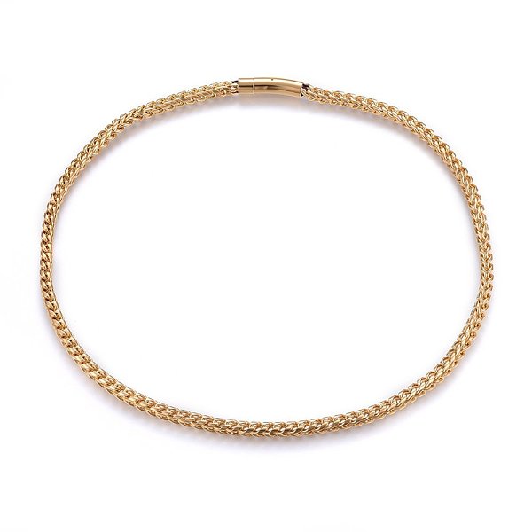 PandaHall 304 Stainless Steel Wheat Chain Necklaces, with Bayonet Clasps, Golden, 24.02 inch(61cm), 6mm 304 Stainless Steel
PandaHall 304 Stainless Steel Wheat Chain Necklaces, with Bayonet Clasps, Golden, 24.02 inch(61cm), 6mm 304 Stainless Steel