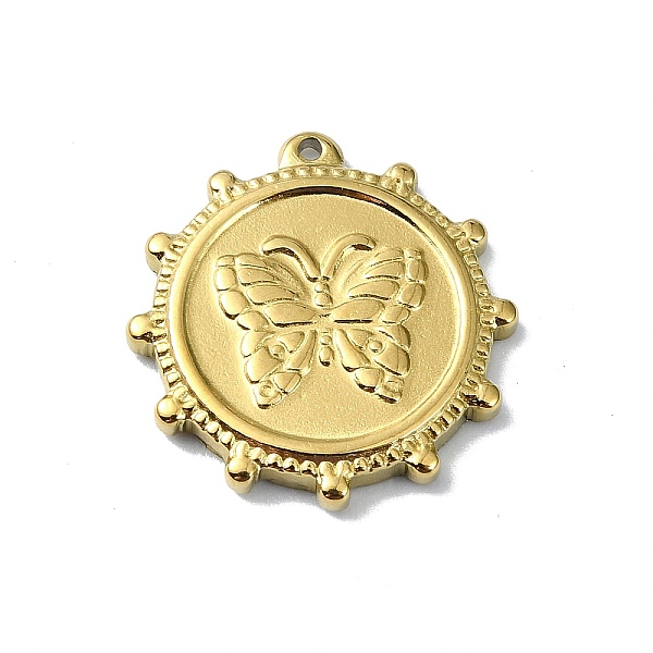 PandaHall Ion Plating(IP) 304 Stainless Steel Pendants, Real 18K Gold Plated, Flat Round Charm, Butterfly, 17x16x2mm, Hole: 1mm 304...
PandaHall Ion Plating(IP) 304 Stainless Steel Pendants, Real 18K Gold Plated, Flat Round Charm, Butterfly, 17x16x2mm, Hole: 1mm 304...