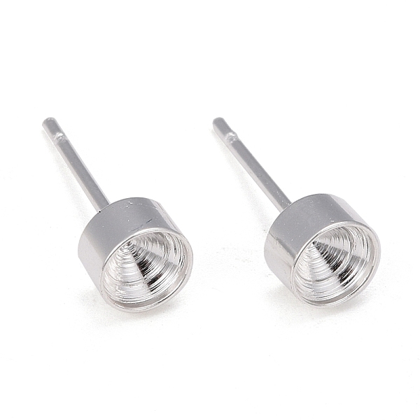 PandaHall 304 Stainless Steel Stud Earring Settings, for Pointed Back Rhinestone, Silver, Fit for 4mm Rhinestone, 14x5mm, Pin: 0.8mm 304...
PandaHall 304 Stainless Steel Stud Earring Settings, for Pointed Back Rhinestone, Silver, Fit for 4mm Rhinestone, 14x5mm, Pin: 0.8mm 304...