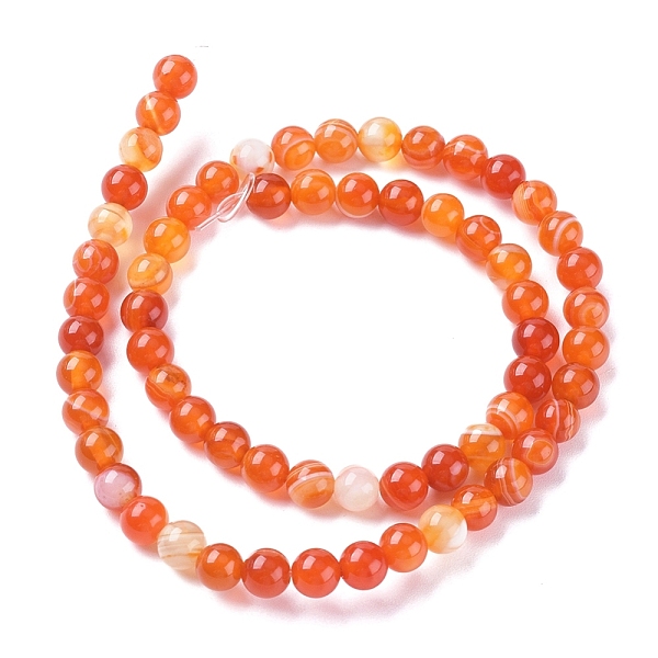 PandaHall Natural Striped Agate/Banded Agate Beads Strands, Dyed & Heated, Round, Coral, 8mm, Hole: 1.2mm, about 47pcs/strand, 14.96 inch..., Red
PandaHall Natural Striped Agate/Banded Agate Beads Strands, Dyed & Heated, Round, Coral, 8mm, Hole: 1.2mm, about 47pcs/strand, 14.96 inch..., Red