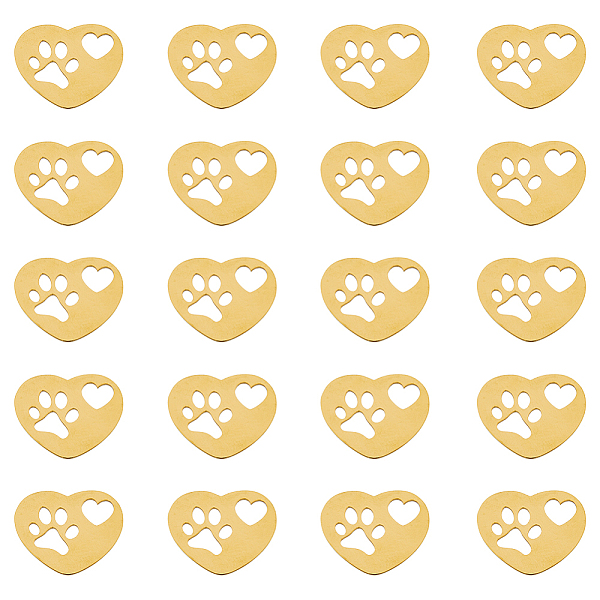 PandaHall DICOSMETIC 20Pcs 201 Stainless Steel Pendants, Laser Cut, Heart with Hollow Heart & Dog Footprint, Golden, 14.5x18.5x1mm, Hole...
PandaHall DICOSMETIC 20Pcs 201 Stainless Steel Pendants, Laser Cut, Heart with Hollow Heart & Dog Footprint, Golden, 14.5x18.5x1mm, Hole...