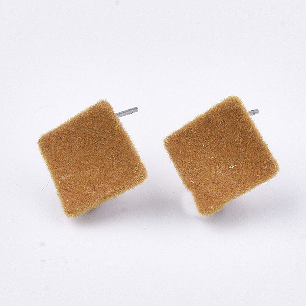 PandaHall Flocky Iron Stud Earring Findings, with Steel Pins and Loop, Rhombus, Orange, 15x15mm, Hole: 2mm, Pin: 0.8mm, Side Length: 11mm...
PandaHall Flocky Iron Stud Earring Findings, with Steel Pins and Loop, Rhombus, Orange, 15x15mm, Hole: 2mm, Pin: 0.8mm, Side Length: 11mm...
