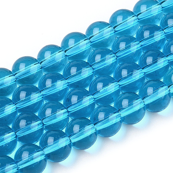 PandaHall Transparent Glass Beads Strands, Round, Deep Sky Blue, 8~8.5mm, Hole: 1.5mm, about 51~53pcs/strand, 14.96 inch~15.55 inch...
PandaHall Transparent Glass Beads Strands, Round, Deep Sky Blue, 8~8.5mm, Hole: 1.5mm, about 51~53pcs/strand, 14.96 inch~15.55 inch...