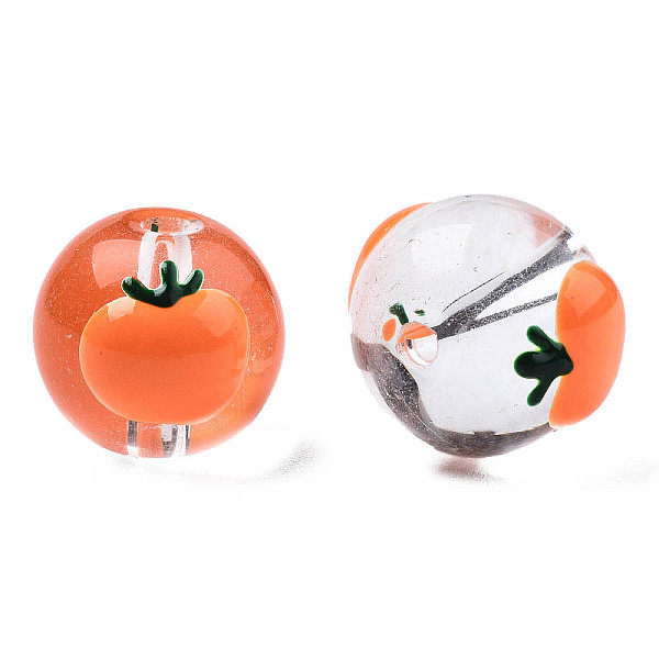 PandaHall Transparent Glass Beads, with Enamel Orange Pattern, Round, Coral, 13x12x11mm, Hole: 1.6mm Glass Round Red
PandaHall Transparent Glass Beads, with Enamel Orange Pattern, Round, Coral, 13x12x11mm, Hole: 1.6mm Glass Round Red